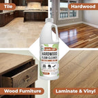 Mighty Mint Hardwood Floor Cleaner, Non-Toxic, Ready-to-Use with Mops and Sprayers, Natural Mint Scent, 32oz