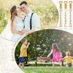60 Count Wedding Mini Bubble for a Wedding Wands Bulk Heart Bubble Wand for Guests Send Off Party Supplies Valentine Anniversaries Celebration (Novel)