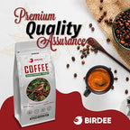 Birdee Vietnamese Coffee – 2.2 LB, Medium Roast Whole Bean, Arabica and Robusta Blend, Hand-Picked, Resealable Bag, Smooth Flavor, Low Acid, High Caffeine, Single-Origin