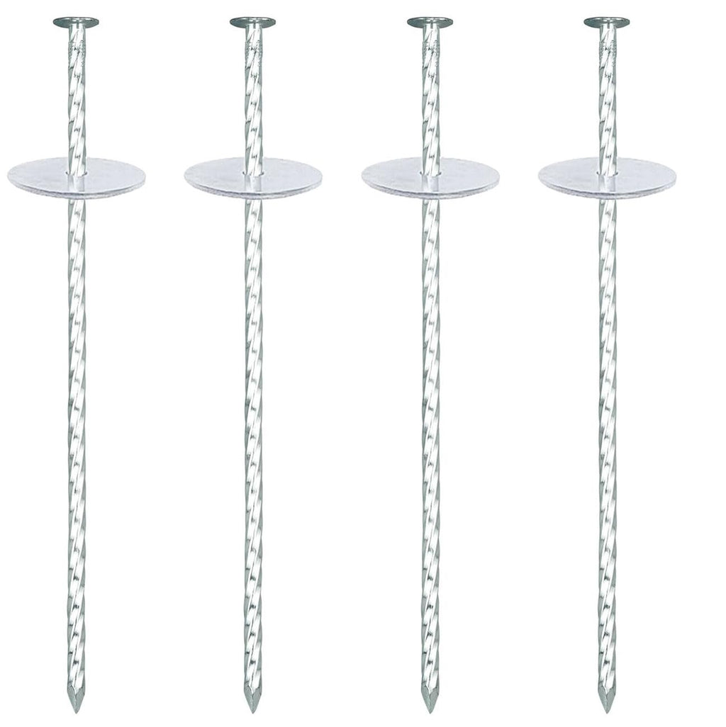 10" Landscape Stakes, 40 Pack Galvanized Metal Garden Stakes