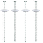 10" Landscape Stakes, 40 Pack Galvanized Metal Garden Stakes