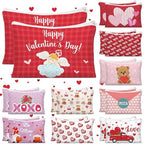 Kacctyen 20 Pack Valentine's Day Gift Makeup Bags for Women Bulk Pink Red Conversation Heart Makeup Bags 10 Style Galentines Favors Zipper Pouch Valentine Gifts for Coworkers Girlfriend Friends Wife