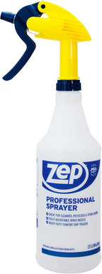 Zep Professional Sprayer Bottle – Fine Mist up to a 30-Foot Stream - (Case of 6) 32 oz.-Versatile Adjustable Nozzle Spray Bottles with a Fine Mist or Powerful Spray, Refillable for Diluted Concentrate