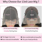 13x6 Lace Front Wigs Human Hair 26 Inch Body Wave Lace Front Wigs Human Hair Pre Plucked 200% Density Real Wigs Human Hair with Baby Glueless Wigs Hair Human Hair Lace Front Wigs
