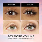 L’Oréal Paris Makeup Lash Paradise Mascara, Voluptuous Volume, Intense Length, Feathery Soft Full Lashes, No Flaking, No Smudging, No Clumping, Black, 0.25 Fl Oz (Pack of 1) Packaging May Vary