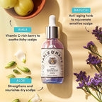 Fable & Mane Amla Soothing Serum with Rosemary Oil Purifies and Balances Irritation. Detox Treatment for Dry, Itchy or Sensitive Scalps (1.8 fl oz / 55ml)