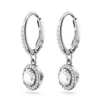 Swarovski Constella Pierced Drop Earrings, White Crystals on a Rhodium Finish Setting, Part of the Constella Collection