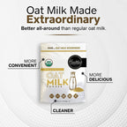 Oat Milk Powder 7oz - Natural and Plant Based Milk with a Clean Formula - Gluten-Free, Vegan, USDA Organic Certified, Non-GMO, Dairy Free, and Lactose Free Milk Powder with No Refrigeration Required