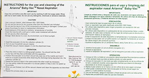 BABY-VAC Infant, Toddler,Premium Grade Nasal Aspirator