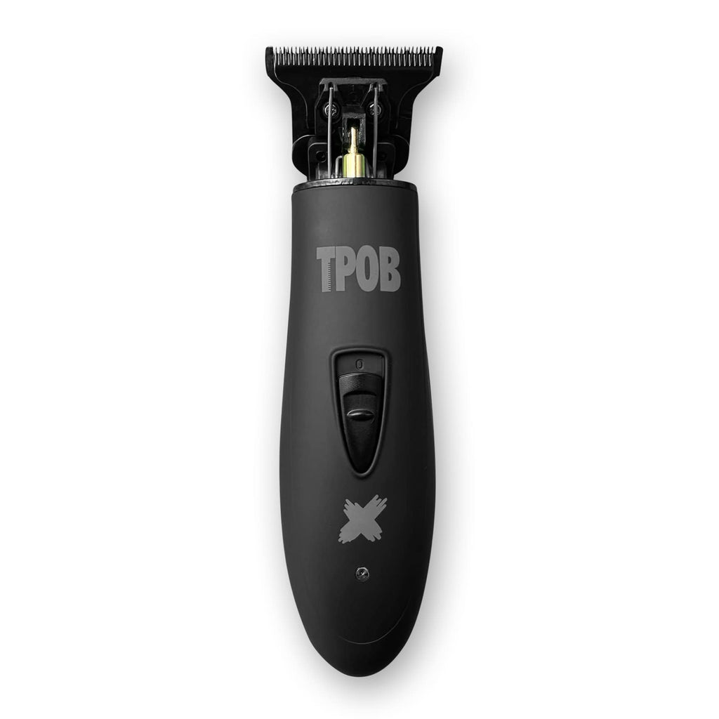 TPOB Slime 2 Barber Hair Clippers Trimmer Shaver Set for Men with Matte Green Case and X Fade Blade (Blackout)