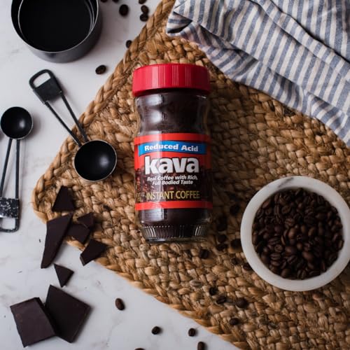Kava Coffee Low Acid Neutralized Instant Coffee, 4 Ounce (Pack of 3)