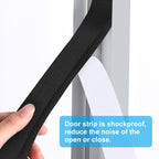 Seal Foam Tape, 2 Rolls 1 Inch W x 1/2 Inch T Weather Stripping for Door and Window,High Density Single Sided Closed Cell Door Insulation Weather Strip, 2 Rolls Total 13FT Black