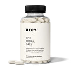 Arey Not Today, Grey Daily Hair Supplement for Women & Men | Slows Grey Hair Growth in 3–6 Months | Support for Thicker, Healthier Hair | Biotin, B + D Vitamins | Vegan & Gluten-Free (3 Months)