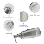 Gaussra Kitchen Soap Dispenser with Silicone Tray & Stickers 11 OZ / 320 ML