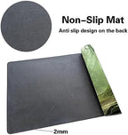 MTG Playmat Size 24x14in Free Storage Bags Non-Slip Backing, Ideal for Card Game Enthusiasts TCG Playmat (Forest Spirit Realm-No Deck)