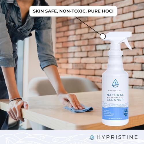 PURE Hypochlorous Acid Spray, Multi-Purpose Cleaner, Superior Shelf Life, 0% Bleach, 0% Alcohol, Food Contact Safe, Eliminate Non-Living Allergens, Remove Pet Odor, Clean Any Surface