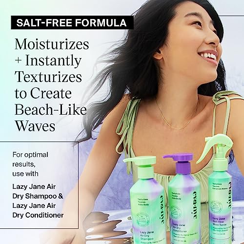 Eva NYC Lazy Jane Wave Spray, Salt-Free Texture , Non-Sticky & GMO-Free Wavy Hair Products, Vegan for Women, 5.4 oz