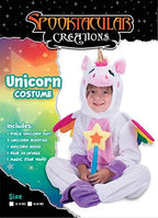 Spooktacular Creations Halloween Unicorn Costume, Jumpsuit with Wings and Star Wand for Kids Halloween Dress Up Party (Small (5-7 yrs))