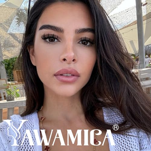 Yawamica Lash Clusters Kit with Spikes Manga Lash Extension Kit Fluffy Eyelash Clusters 10-16mm Cluster Eyelash Extensions 60D Individual Lashes 11-17mm Spiky Lashes with Bond and Seal Lash Tweezers