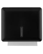 Multifold Paper Towel Dispenser Wall Mount (Black), Folded Hand Towel Dispenser for Bathroom/Restroom (Holds up to 300 Towels), Commercial Paper Towel Holder, Trifold Paper Towels Dispenser by EnBath