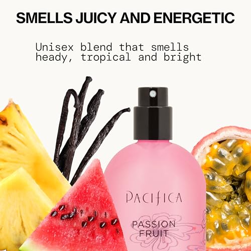 Pacifica Passion Fruit Perfume ��� Tropical Fruity Floral Clean Perfume for Women with Passionfruit, Pineapple & Vanilla, Vegan, Non-Toxic, Beachy Summer Scent (2 fl oz)