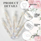 120 Count Wedding Mini Bubble for a Wedding Wands Bulk Heart Bubble Wand for Guests Send Off Party Supplies Valentine Anniversaries Celebration (Pink Flower)