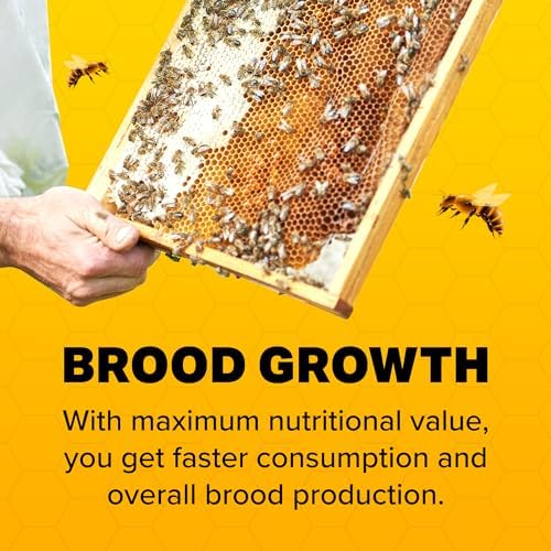 Mann Lake Bee-Pro Patties, Enhanced with Pro Health Digestive Aid, Boosts Brood Production, Protein Pollen Substitute, 40 Lbs