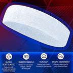 Sweatbands Sports Headband for Men & Women, Moisture Wicking Hairband Athletic Towel Headbands Cotton Head Sweat Bands for Running, Cycling, Yoga, Spa