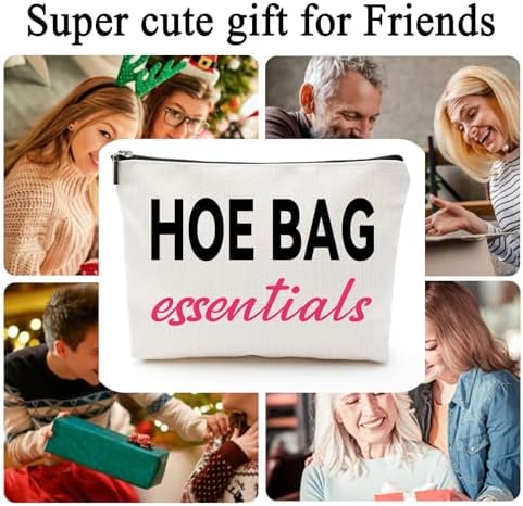 4 Pack Funny Gifts for Women, Friends, Hostess Gift Ideas Cool Gifts for Women Girls Birthday Gift Ideas Gag gifts Girls Weekend Overnight Fun Makeup Travel Bag Cosmetic Bag