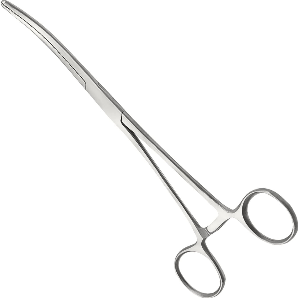 XTRM CRAFT Pean Hemostat Curved 14" Multipurpose Locking Tweezer Clamps Serrated, Stainless Steel, Hemostats for Nurses, Fishing Forceps, Crafts and Hobby