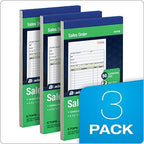 Adams Sales Order Books, 2-Part, Carbonless, White/Canary, 4-3/16" x 7-3/16", Bound Wraparound Cover, 50 Sets per Book, 3 Pack (DC4705-3)