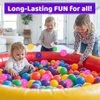 200 Ball Pit Balls for Toddlers with Storage Bag - 7 Bright Colors, Crush Proof, Great Play Toys for Tents, Pools, and Party