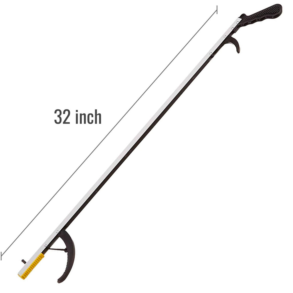 DMI Reacher Grabber Tool for Elderly, Disabled or After Surgery Recovery, Claw Grabber, Reaching Assist Tool, Trash Picker, Hand Gripper, Arm Extension, 32 Inches, Non Folding, Magnetic Claw