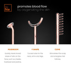 NuDerma Professional Skin Therapy Wand - Portable Skin Therapy Machine with 6 Neon & Argon Wands – Boost Your Skin – Clear Firm & Tighten