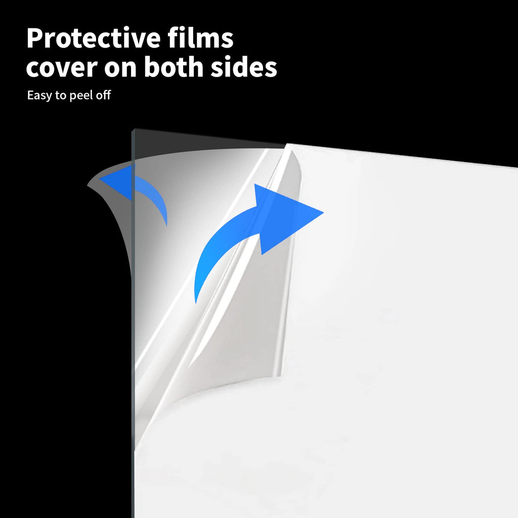 Art3d Plexiglass Sheets, Clear & Flexible, 2-Pack of 16 x 12"