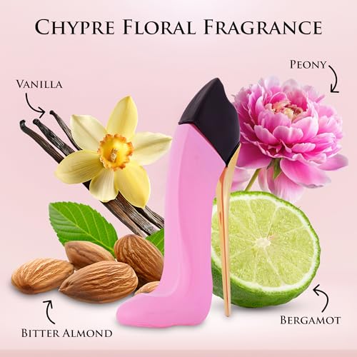 Bad Girl Blush for Women EDP 3.4 fl Oz- Top Notes of Sweet Citrus Bergamot with Sweet, Soft Hints of Almond - Base Scents of Fresh, Floral Peony & Warm Blend of Vanilla - Elegant 100ml Bottle