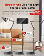 Red Light Therapy for Body, 940nm Red Light Therapy Lamp with Adjustable Stand, Infrared Light Therapy for Body, 660nm Red Light Lamp&850nm Redlight Therapy Device for Body Head Pet