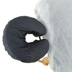 Pack of 75 Fitted Disposable Massage Headrest Covers Face Rest Cradle Covers Black