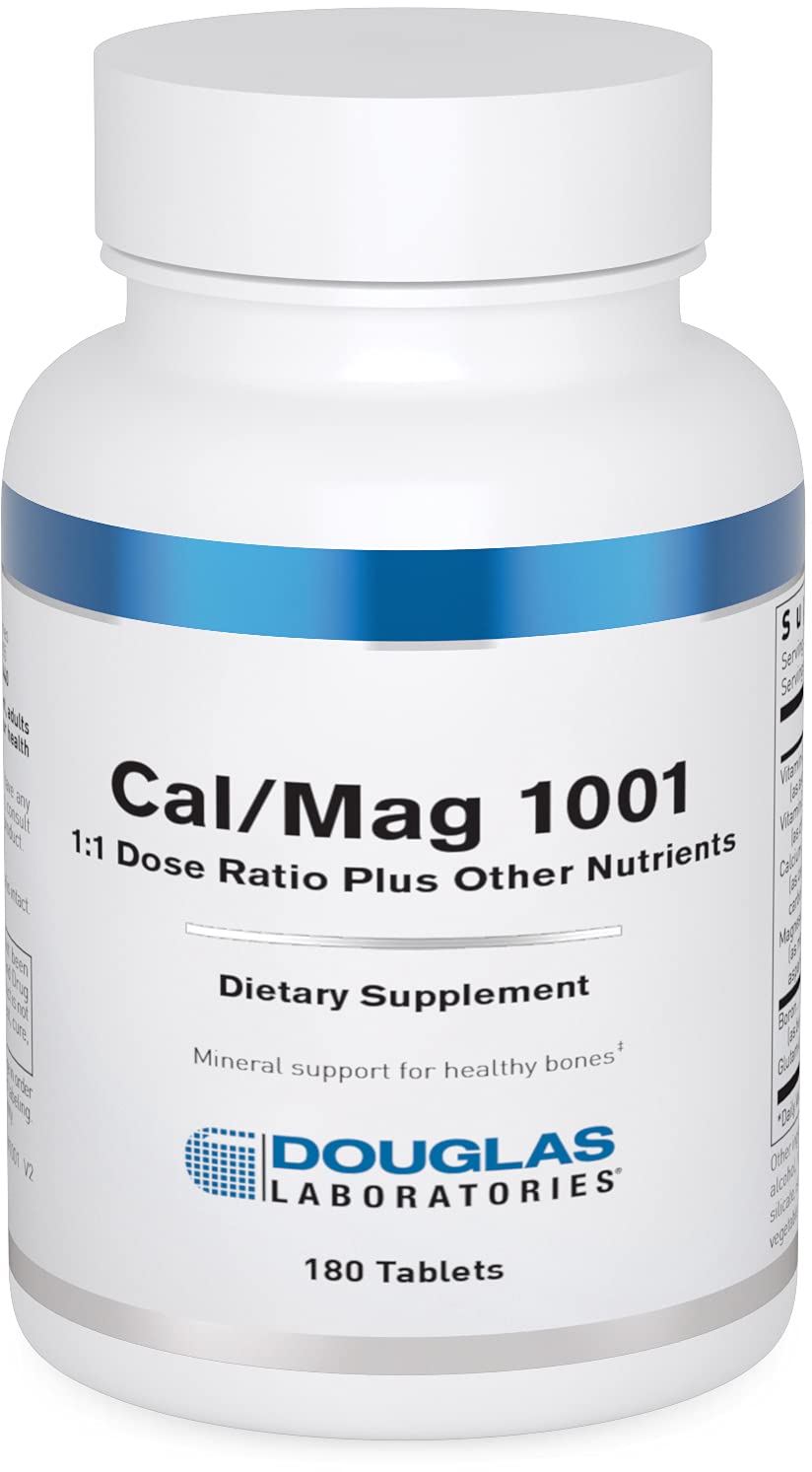 Douglas Laboratories Cal/Mag 1001 | 1:1 Dose Ratio Plus Other Nutrients to Support Healthy Bone Structure | 180 Tablets