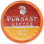 Puroast Low Acid Coffee| Lost Art Single Serve Pods | Medium Roast | High Antioxidants & High pH |No Bitter Aftertaste | Reduced Heartburn & GERD Friendly | 72 Count - Compatible with Keurig Brewer