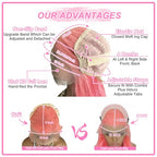 Pink Lace Front Wigs Human Hair 13x6 Body Wave Lace Front Wig Human Hair Pre Plucked 180% Density Hot Pink Hd Full Lace Frontal Wig Wear and Go Glueless Pink Wig Human Hair For Women 20 Inch