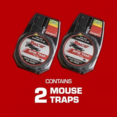 Tomcat Spin Trap for Mice, Kills Mice Quickly, No Mess, 16 Traps