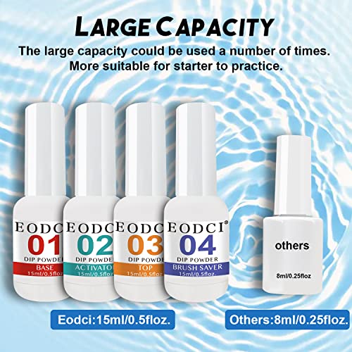 Dip Powder Nail Set, 6 Colors Nude Series 12 Pcs Dipping Powder Kit With Base & Top Coat/Activator/Brush Saver,Nail Art Dip Manicure Kits Odor-Free&Long-Lasting, No Needed Nail Lamp Curing