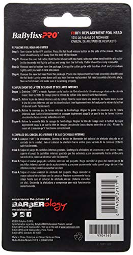 BaBylissPRO MetalFX Electric Single-Foil Shavers for Men