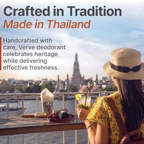 Thai Crystal Deodorant by Verve CULTURE, Alum Stone Crystal Deodorant Roll On, Crystal Mineral Deodorant Stick, All Natural Deodorant for Women and Men, Set of 2