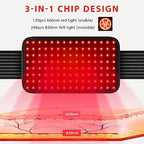 Red Light Therapy Belt for Body Comfort - APP-Controlled Wearable Dual Power Modes, Ideal for Women (Black4)