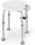 Careboda Adjustable Bath Chair for Inside Shower, Shower Stool with Upgraded Aluminium, Tool-Free Assembly, 8 Adjustable Heights for Seniors, Elderly, Pregnant, Handicap & Disabled Gray