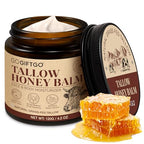 Beef Tallow for Skin,Tallow and Honey Balm,Beef Tallow for Face,Tallow Face Moisturizer,Natural Moisturizer Hydrates,Deeply Nourishes the Skin, Enhances Natural Radiance (1pcs)