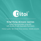 Ditoi Disposable Face Towels,Ultra Soft &Thick Face Dry Wipes for Makeup Removal,Viscose Fiber Facial Cloths for Skincare,Daily Cleansing,120 Count