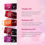 ETUDE Dear Darling Water Tint 3 Color SET (Cherry Ade+Strawberry Ade+Orange Ade, 9g*3) | Vivid Color Lip Stain with Moisturizing Weightless & Non-sticky Finish | Korean Makeup, Perfect for Gift